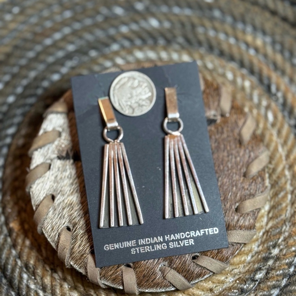 Native American made Sterling Silver Earrings
